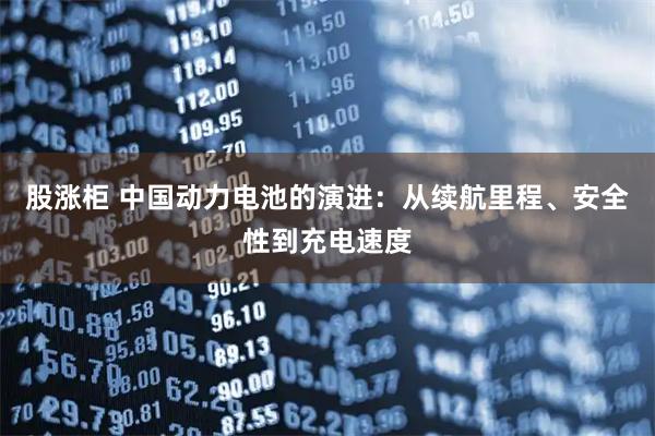 股涨柜 中国动力电池的演进:从续航里程、安全性到充电速度