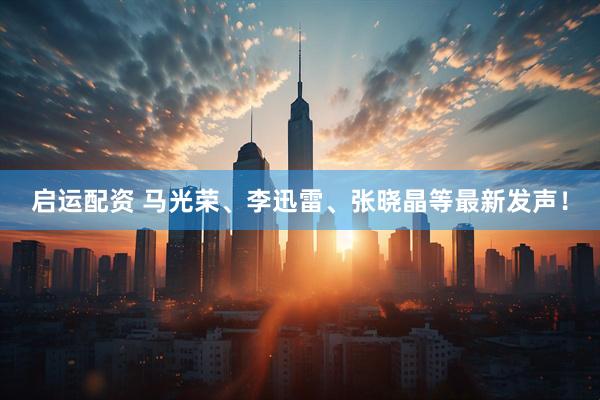 启运配资 马光荣、李迅雷、张晓晶等最新发声！