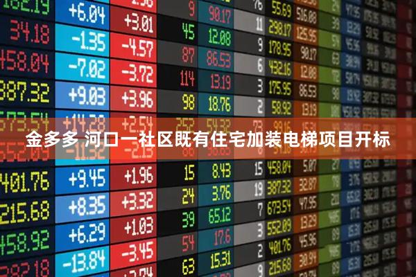 金多多 河口一社区既有住宅加装电梯项目开标