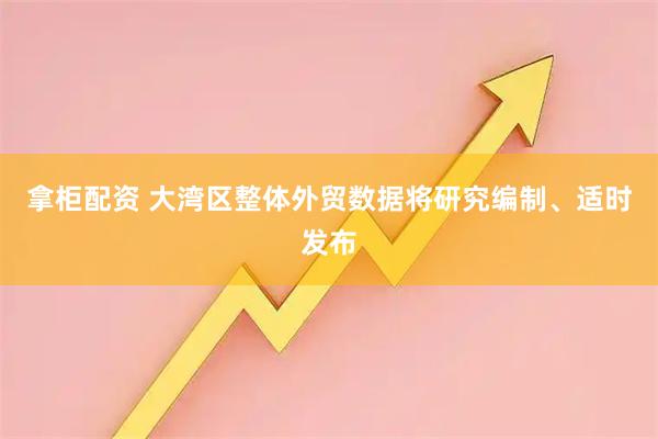 拿柜配资 大湾区整体外贸数据将研究编制、适时发布