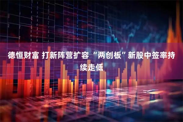 德恒财富 打新阵营扩容 “两创板”新股中签率持续走低